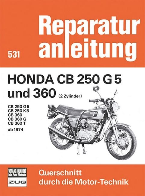 Produktbild: Honda CB 250 G5 und 360 (2 Zylinder) Baujahr 1974-1976