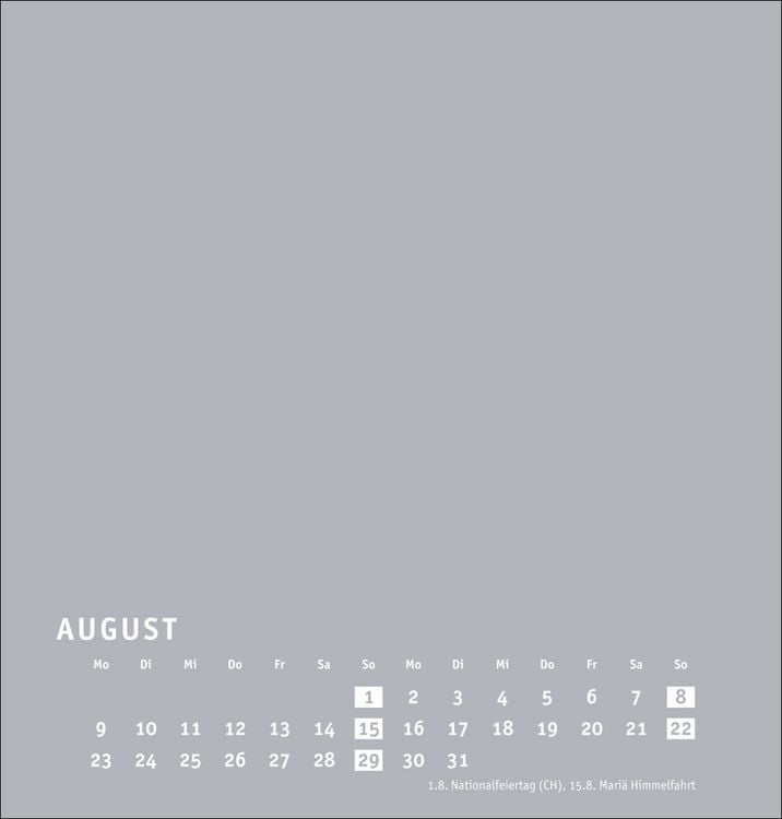 Produktbild: Premium-Bastelkalender silbergrau mittel 2027