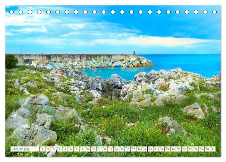 Produktbild: Im wilden Norden Spaniens, Asturien, Galicien, Picos de Europaa (Tischkalender 2027 DIN A5 quer), CALVENDO Monatskalender