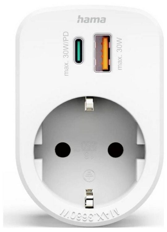 Produktbild: Hama 00223343 USB-Ladesteckdose Wei&szlig;