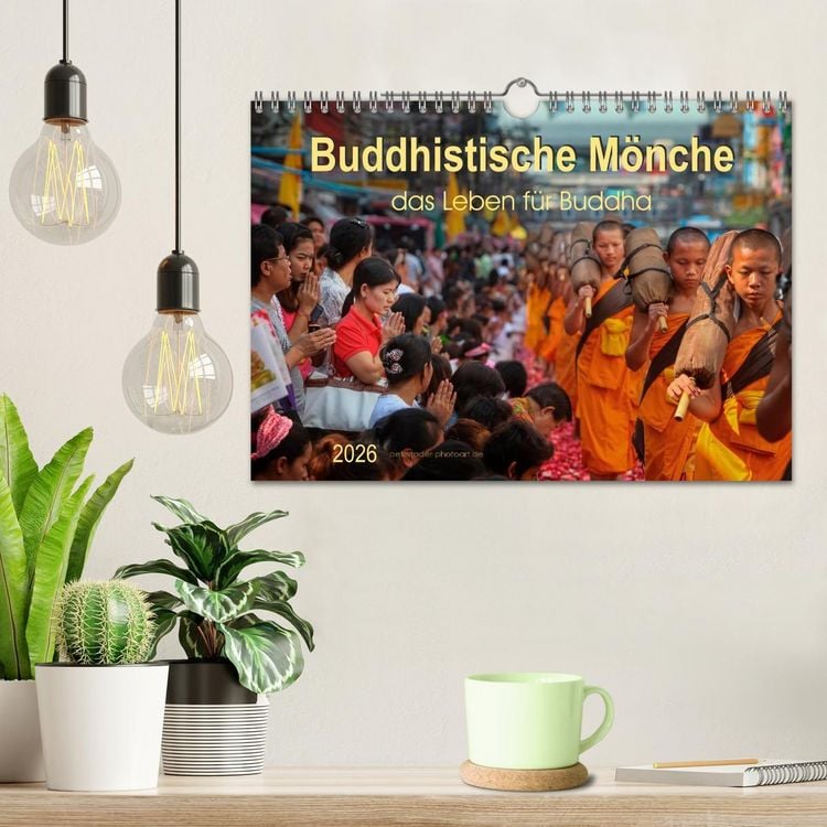 Produktbild: Buddhistische M&ouml;nche - das Leben f&uuml;r Buddha (Wandkalender 2026 DIN A4 quer), CALVENDO Monatskalender