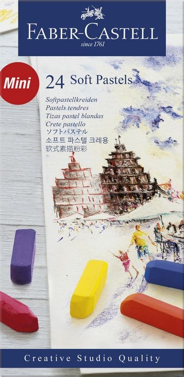 Produktbild: Faber-Castell Softpastellkreiden Mini, 24er Set Etui