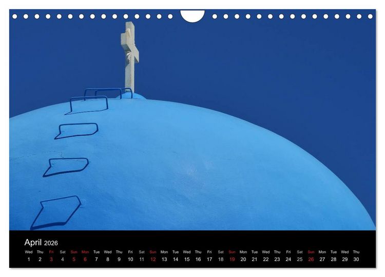 Produktbild: Churches and monasteries in Greece (Wall Calendar 2026 DIN A4 landscape), CALVENDO 12 Month Wall Calendar