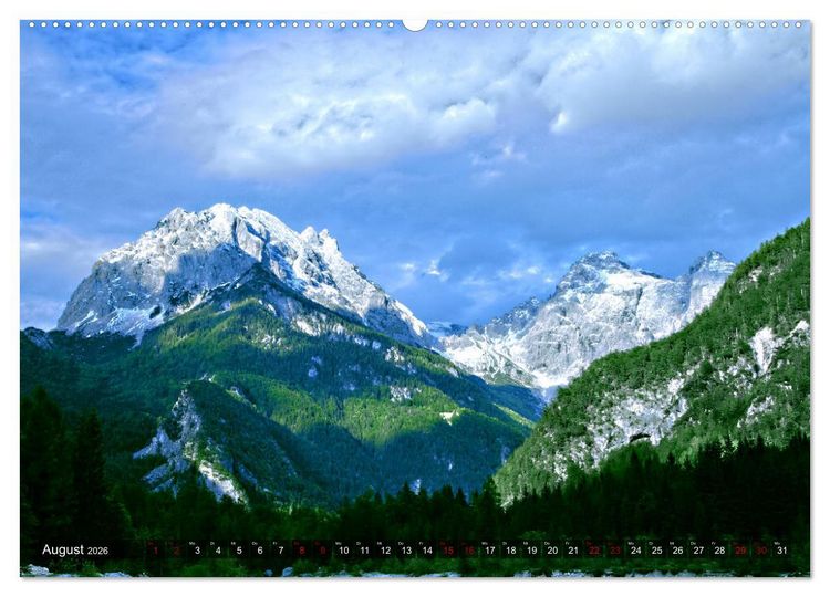 Produktbild: Slowenien - Soca Tal (hochwertiger Premium Wandkalender 2026 DIN A2 quer), Kunstdruck in Hochglanz