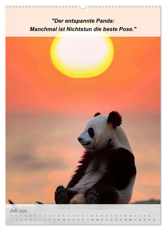 Produktbild: Ein tierisches Yoga-Abenteuer (hochwertiger Premium Wandkalender 2026 DIN A2 hoch), Kunstdruck in Hochglanz