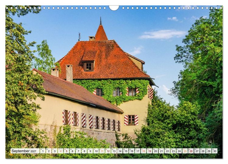 Produktbild: Dinkelsb&uuml;hl - Zw&ouml;lf Momente in der Altstadt (Wandkalender 2027 DIN A3 quer), CALVENDO Monatskalender