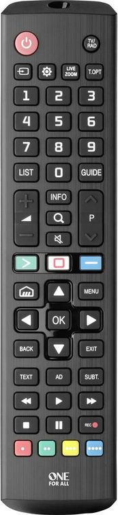 Produktbild: One For All LG 2.0 LG Fernbedienung Schwarz