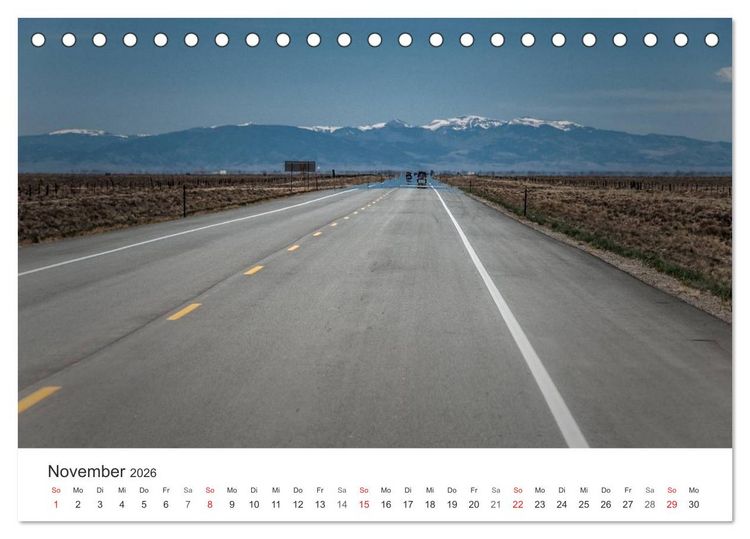 Produktbild: USA Roads (Tischkalender 2026 DIN A5 quer), CALVENDO Monatskalender