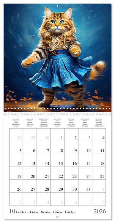 Produktbild: Cute Cats Dancing (Wall Calendar 2026 12 &times; 12 Inch) CALVENDO 12 Month Wall Calendar