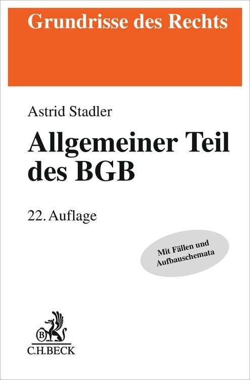 Produktbild: Allgemeiner Teil des BGB