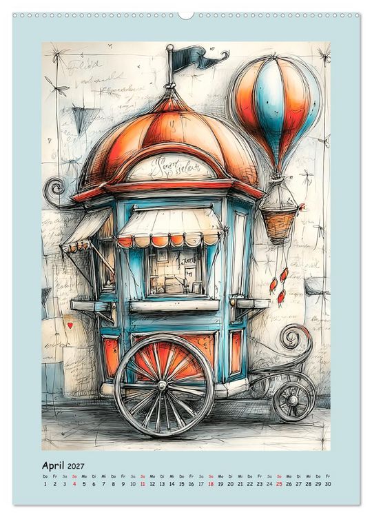 Produktbild: Kleine Wunder. Fantasie zwischen Zeit, Herz und Poesie (hochwertiger Premium Wandkalender 2027 DIN A2 hoch), Kunstdruck in Hochglanz