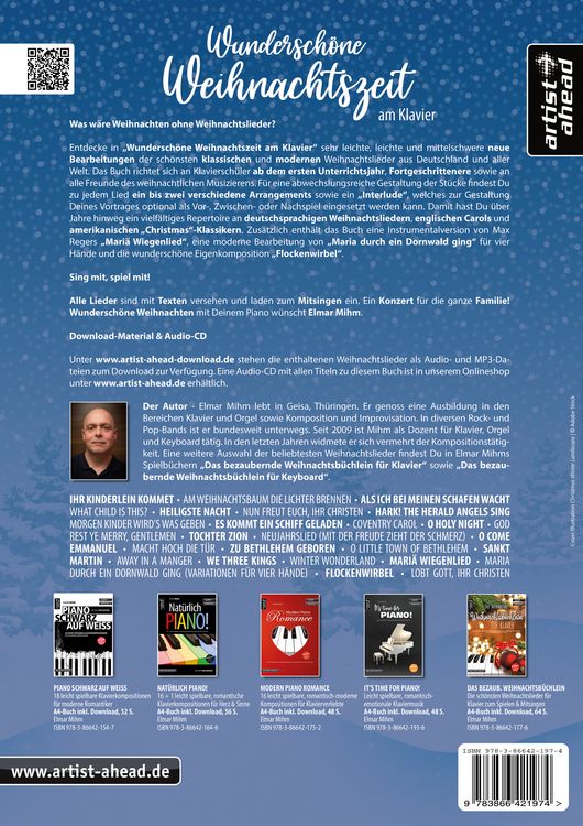 Produktbild: Wundersch&ouml;ne Weihnachtszeit am Klavier