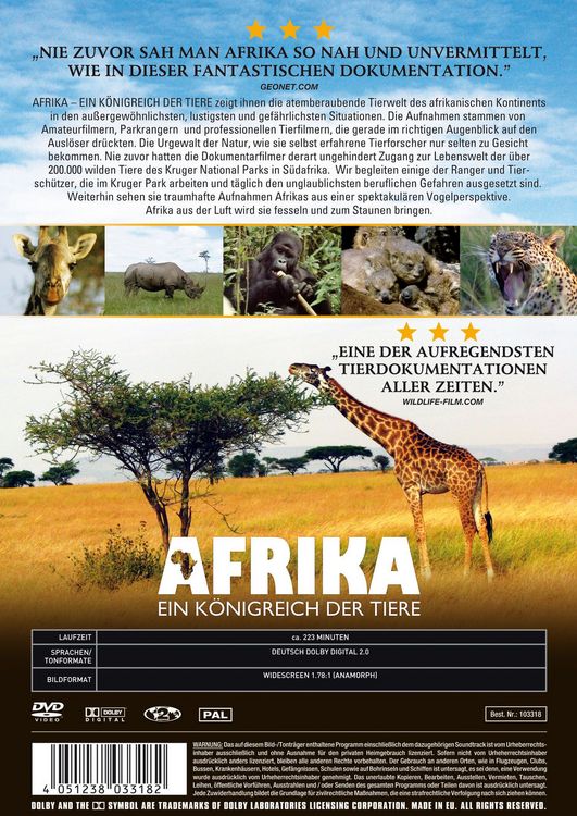 Produktbild: Afrika - Ein K&ouml;nigreich der Tiere