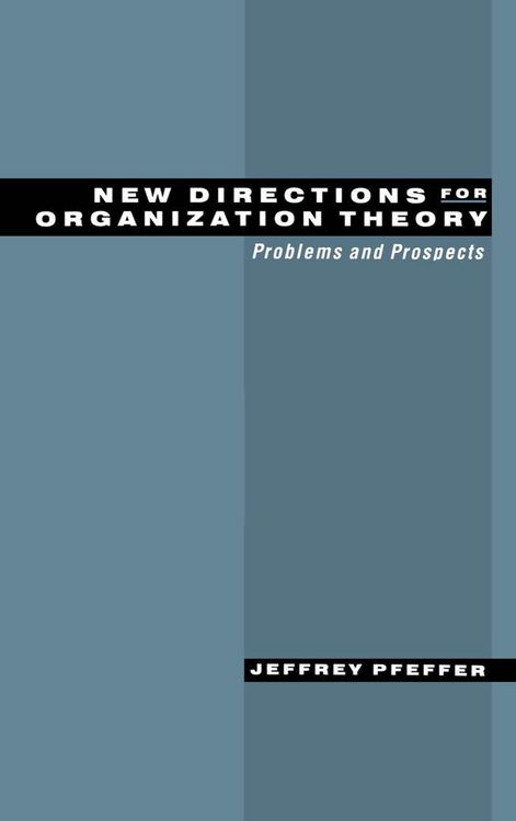 Produktbild: New Directions for Organization Theory