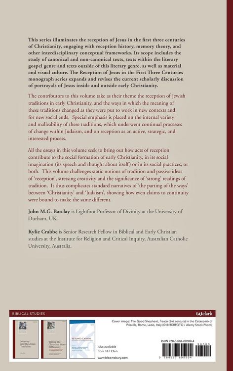 Produktbild: The Reception of Jewish Tradition in the Social Imagination of the Early Christians