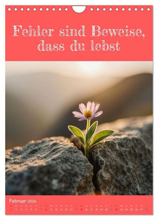 Produktbild: Positiv denken - Kalender f&uuml;r mehr Selbstvertrauen (Wandkalender 2026 DIN A4 hoch), CALVENDO Monatskalender