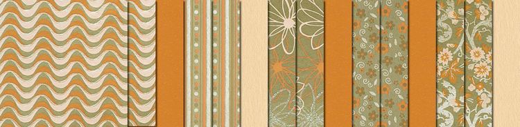 Produktbild: URSUS Spezialpapiere Indian Colours, orange, 13,7 x 13,7 cm, 10 Blatt