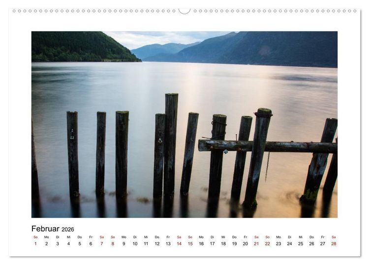 Produktbild: Norwegen - Faszination Fjordland (Wandkalender 2026 DIN A2 quer), CALVENDO Monatskalender