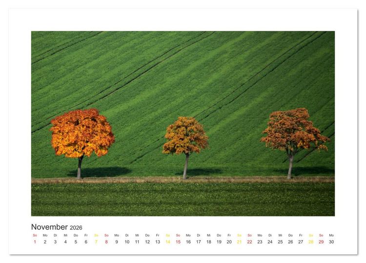 Produktbild: Weserbergland Impressionen (Wandkalender 2026 DIN A4 quer), CALVENDO Monatskalender