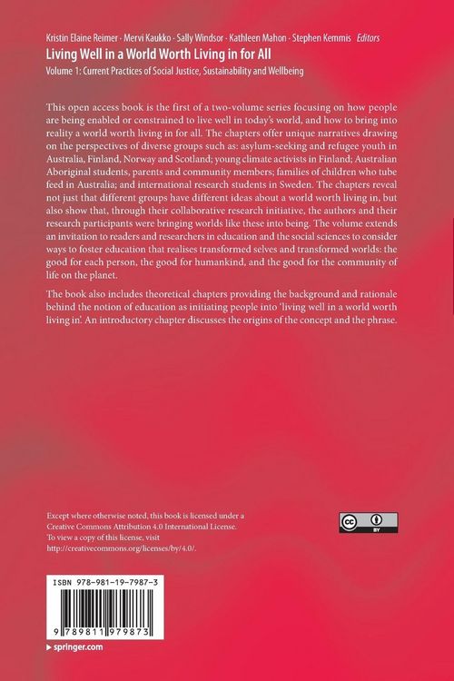 Produktbild: Living Well in a World Worth Living in for All
