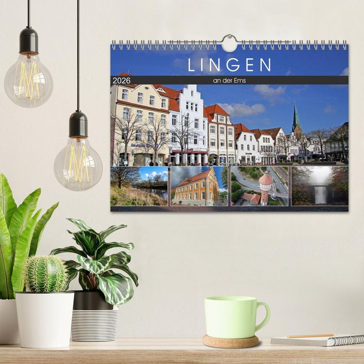 Produktbild: LINGEN an der Ems (Wandkalender 2026 DIN A4 quer), CALVENDO Monatskalender