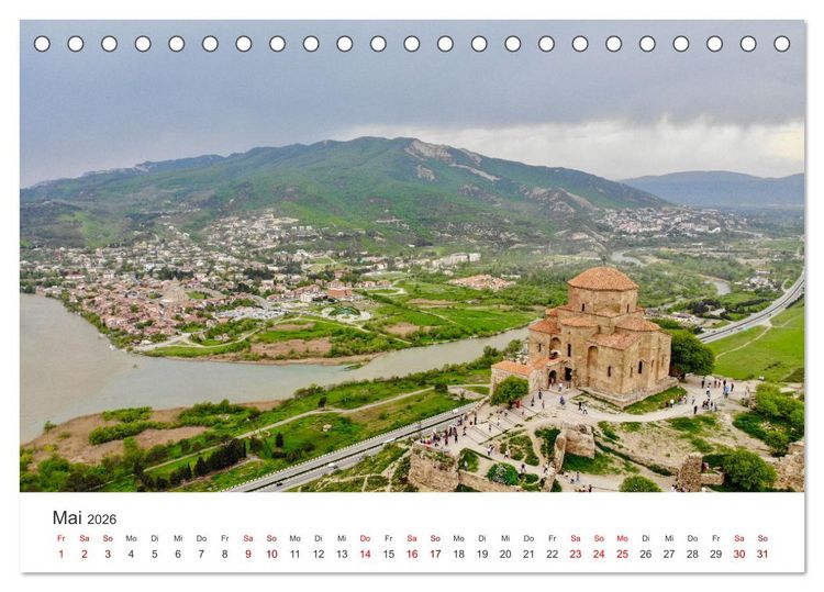 Produktbild: Georgien - Ein ph&auml;nomenales Naturparadies. (Tischkalender 2026 DIN A5 quer), CALVENDO Monatskalender