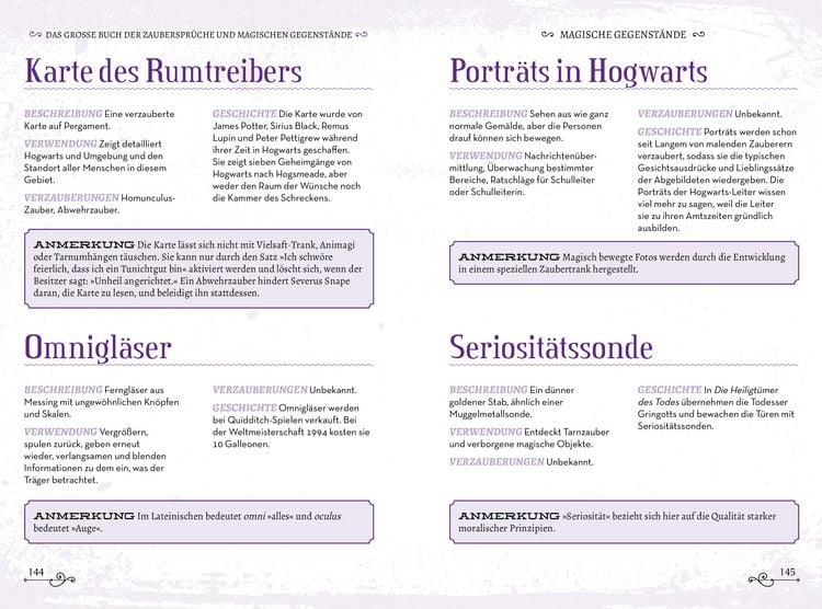 Produktbild: Das gro&szlig;e Buch der Zauberspr&uuml;che und magischen Gegenst&auml;nde f&uuml;r Potter-Fans
