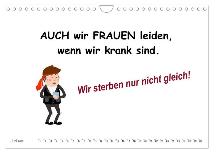 Produktbild: Was Frauen &uuml;ber M&auml;nner denken (Wandkalender 2026 DIN A4 quer), CALVENDO Monatskalender