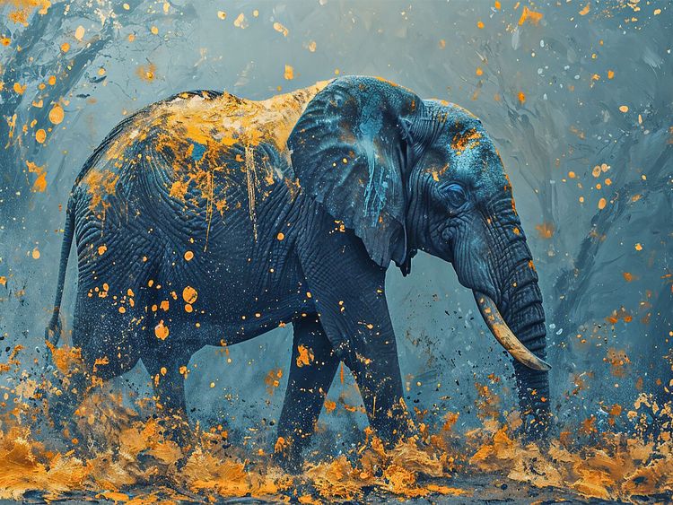 Produktbild: CALVENDO Puzzle Ein Motiv aus dem Kalender Elefantastisch | 1000 Teile Lege-Gr&ouml;&szlig;e 64x48cm Foto-Puzzle f&uuml;r gl&uuml;ckliche Stunden
