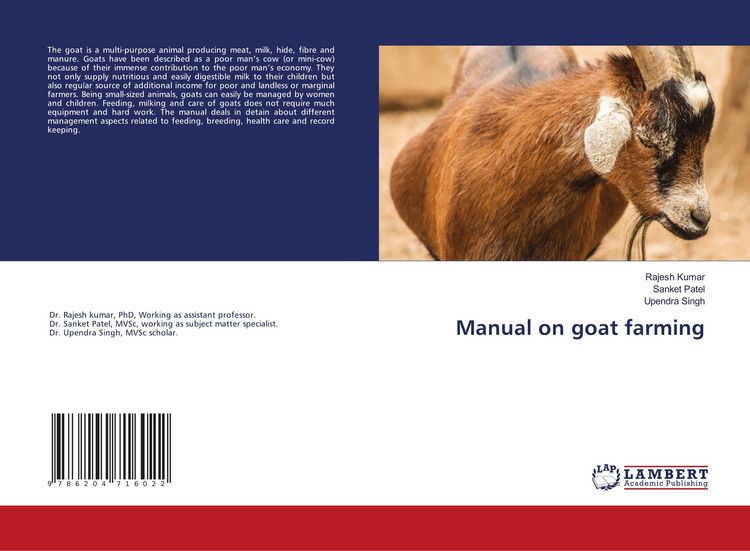 Produktbild: Manual on goat farming