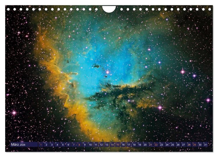 Produktbild: Galaxien, Sterne und Nebel: Leuchten aus dem All (Wandkalender 2026 DIN A4 quer), CALVENDO Monatskalender