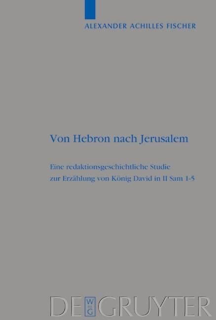Produktbild: Von Hebron nach Jerusalem