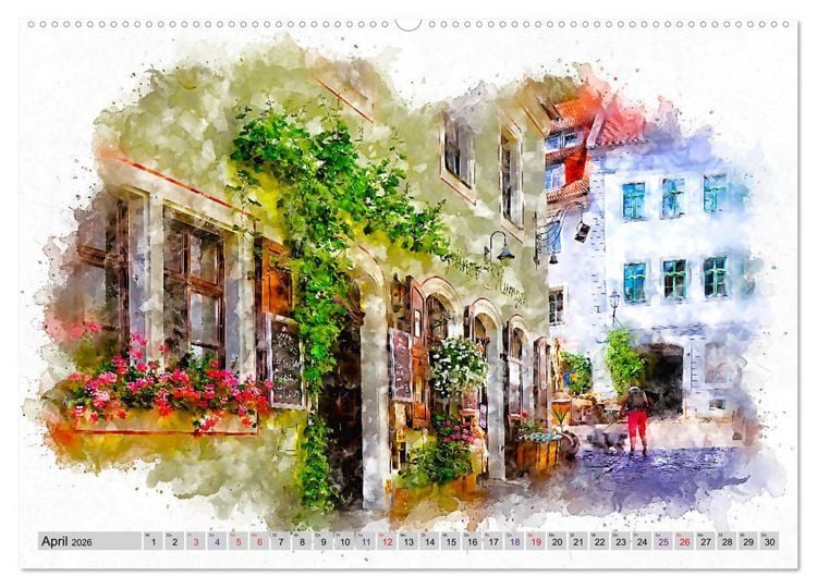 Produktbild: Malerisches Mei&szlig;en (hochwertiger Premium Wandkalender 2026 DIN A2 quer), Kunstdruck in Hochglanz