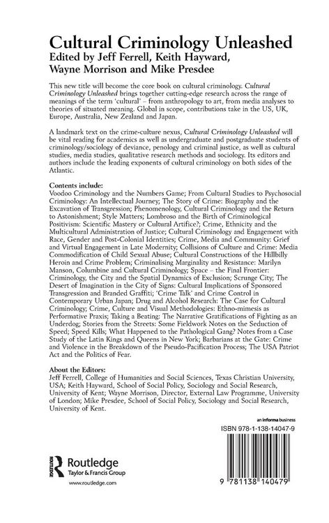 Produktbild: Cultural Criminology Unleashed