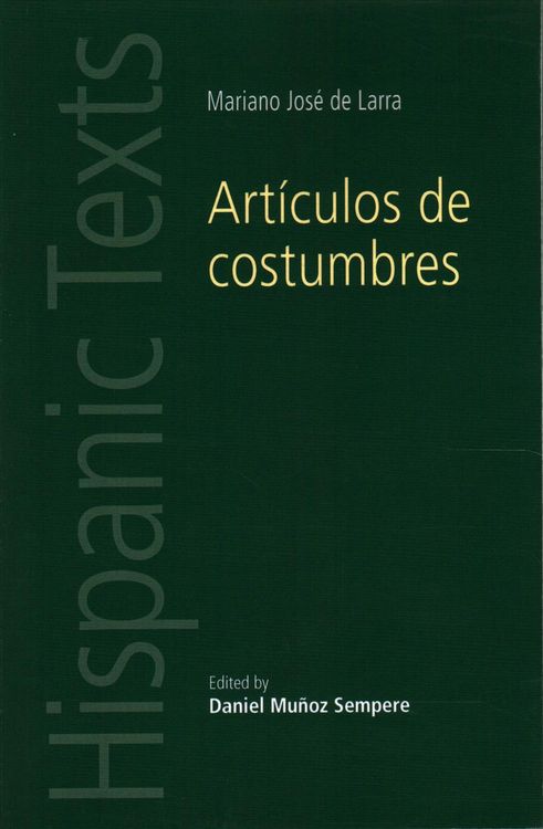 Produktbild: Art&iacute;culos de costumbres