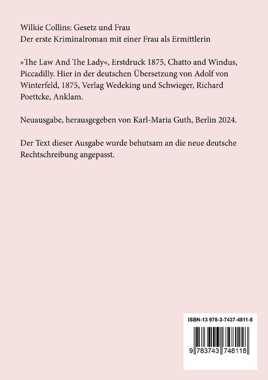 Produktbild: Gesetz und Frau
