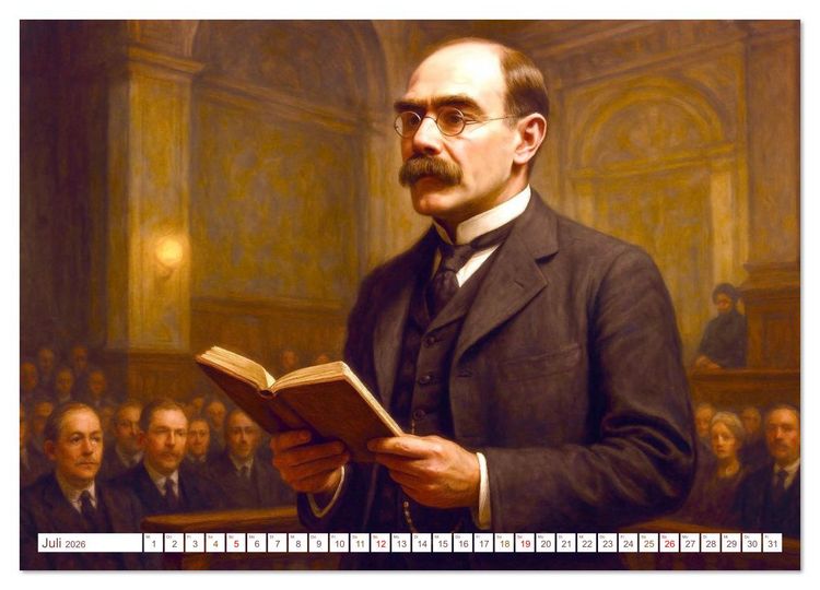 Produktbild: Rudyard Kipling (Wandkalender 2026 DIN A2 quer), CALVENDO Monatskalender