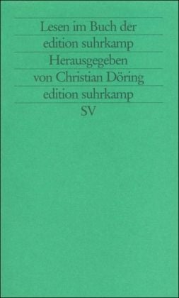 Produktbild: Lesen im Buch d. edition suhrkamp