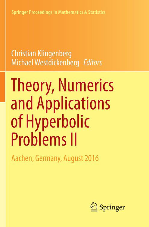 Produktbild: Theory, Numerics and Applications of Hyperbolic Problems II