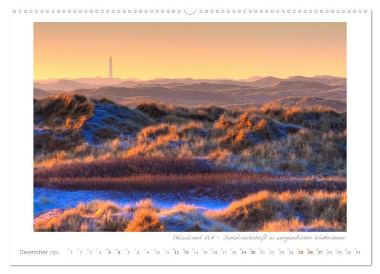 Produktbild: Sehnsucht D&auml;nemark - Danmark (Wandkalender 2026 DIN A2 quer), CALVENDO Monatskalender