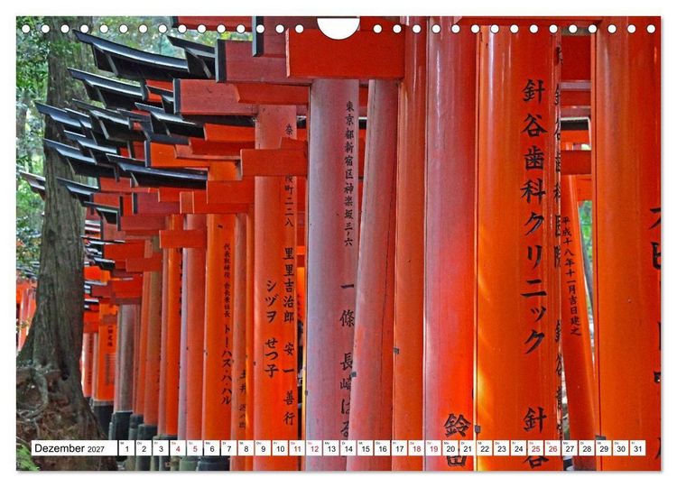 Produktbild: Japan Gl&uuml;cksbringer (Wandkalender 2027 DIN A4 quer), CALVENDO Monatskalender