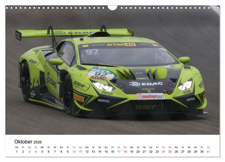 Produktbild: Motorsport in Deutschland (Wandkalender 2026 DIN A3 quer), CALVENDO Monatskalender