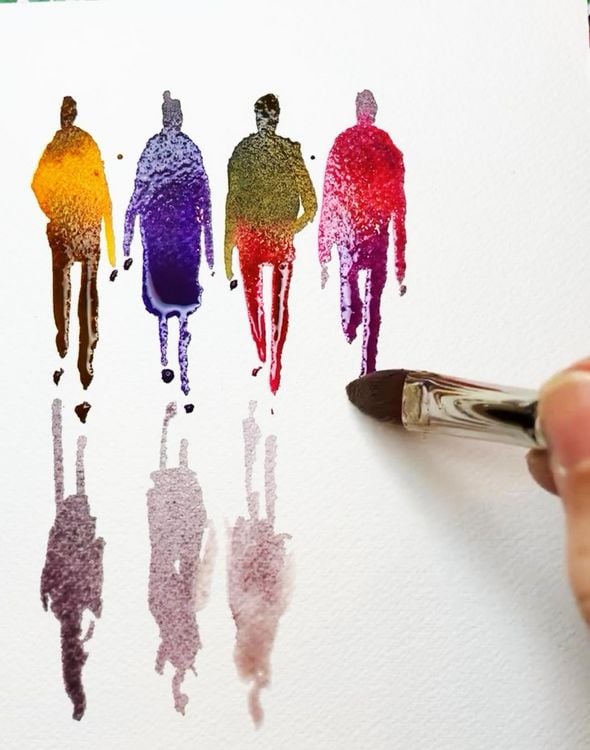 Produktbild: da Vinci Aquarellpinsel 4er Set - Mal mit Sabine