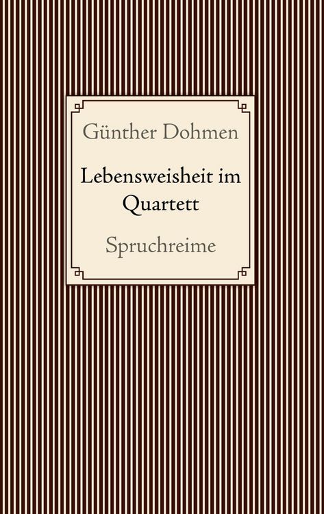 Produktbild: Lebensweisheit im Quartett