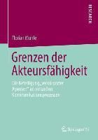 Produktbild: Grenzen der Akteursf&auml;higkeit
