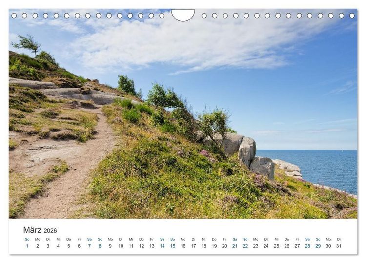 Produktbild: Bornholm - die K&uuml;sten der Ostseeinsel (Wandkalender 2026 DIN A4 quer), CALVENDO Monatskalender