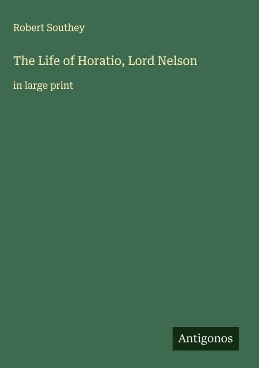 Produktbild: The Life of Horatio, Lord Nelson