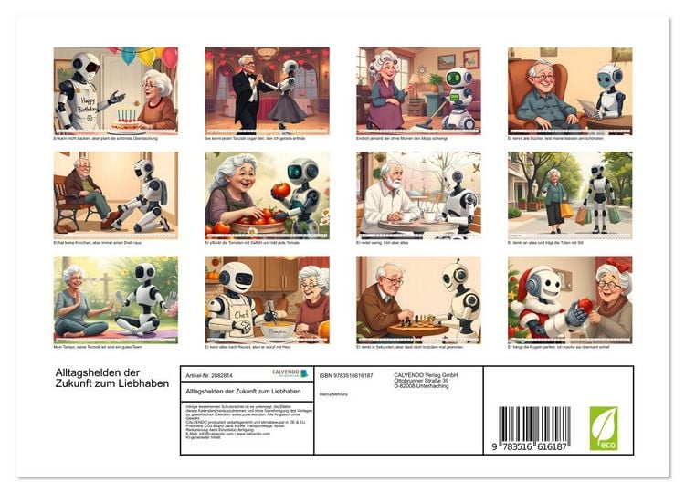 Produktbild: Alltagshelden der Zukunft zum Liebhaben (Wandkalender 2026 DIN A4 quer), CALVENDO Monatskalender