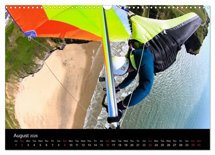 Produktbild: Hang gliding at Rhossili (Wall Calendar 2026 DIN A3 landscape), CALVENDO 12 Month Wall Calendar