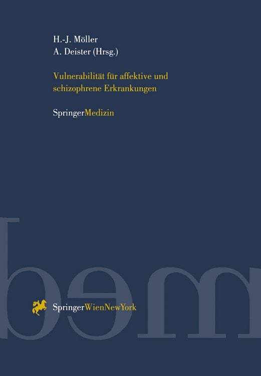 Produktbild: Vulnerabilit&auml;t f&uuml;r affektive und schizophrene Erkrankungen